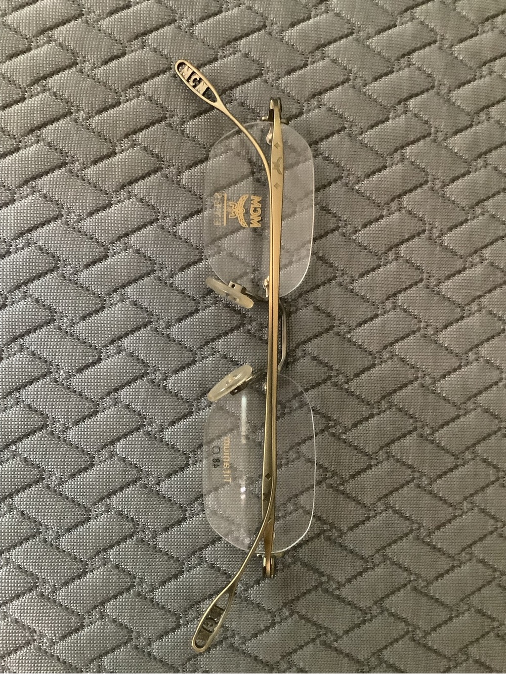 MCM Rimless Titanium Eyeglasses in Gold Tone - Picture 5 of 8